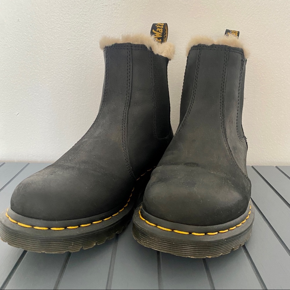 Dr. Marten Chelsea Boot - Faux Fur